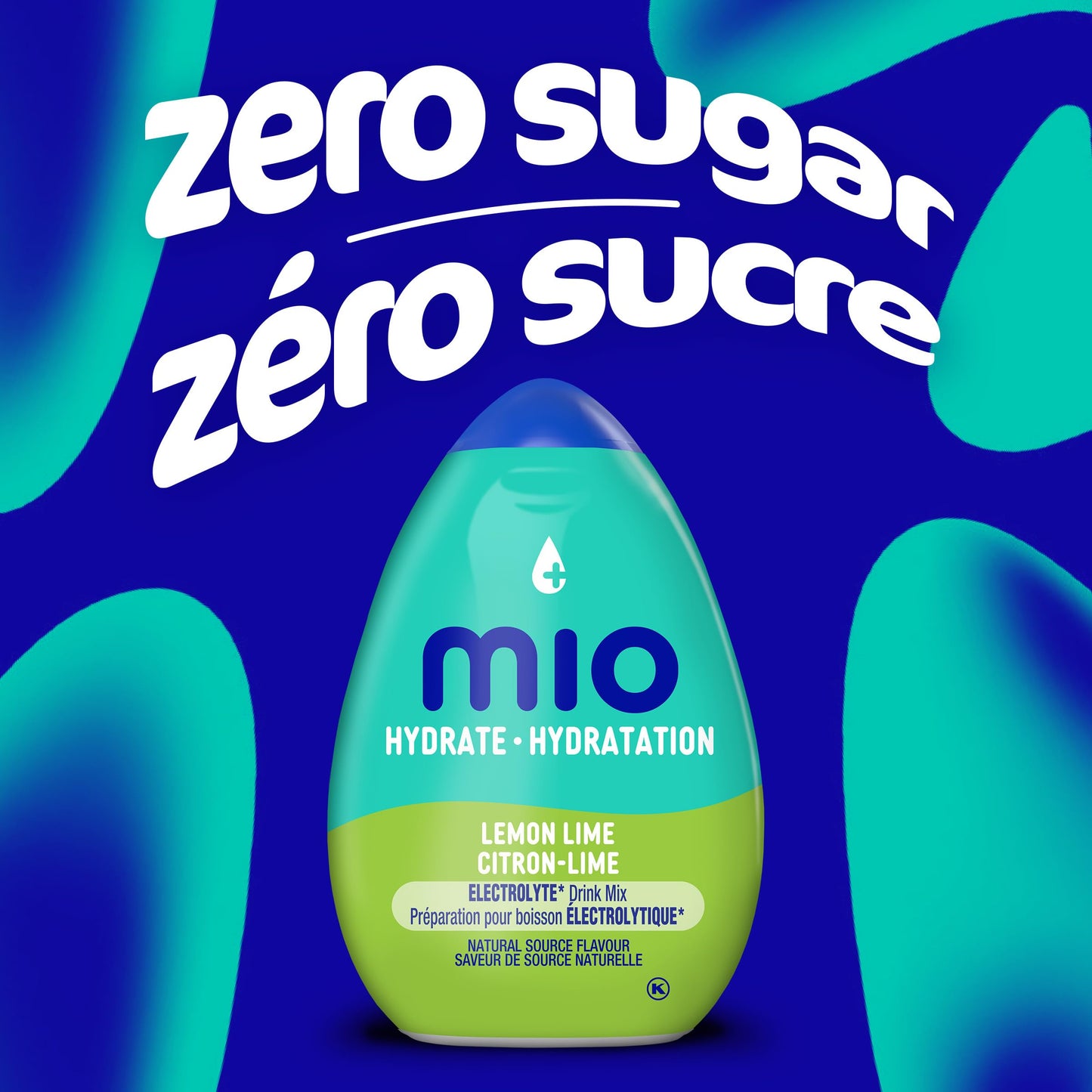 mio Sport Lemon Lime Liquid Water Enhancer, 12 ct Case Mio