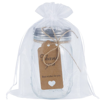 HRX Package 100pcs Sheer Organza Bags White, 6 x 9 inches Christmas Wedding Shower Party Favors Gift Drawstring Bags Large Mesh Jewelry Pouches 🍁 All In One Marketplace Canada