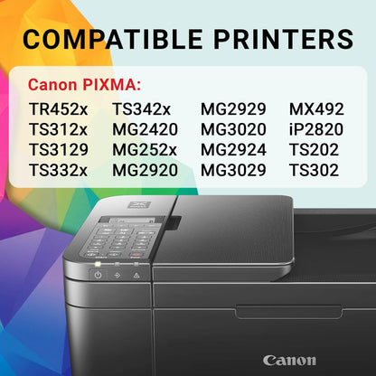 Canon Genuine Ink Cartridges PG-245 Black (2) / CL-246 Colour (1), Value Pack (3 Count), Original Canon Printer Ink for PIXMA TR4520 / TS3120 / TS3220 Series Printers