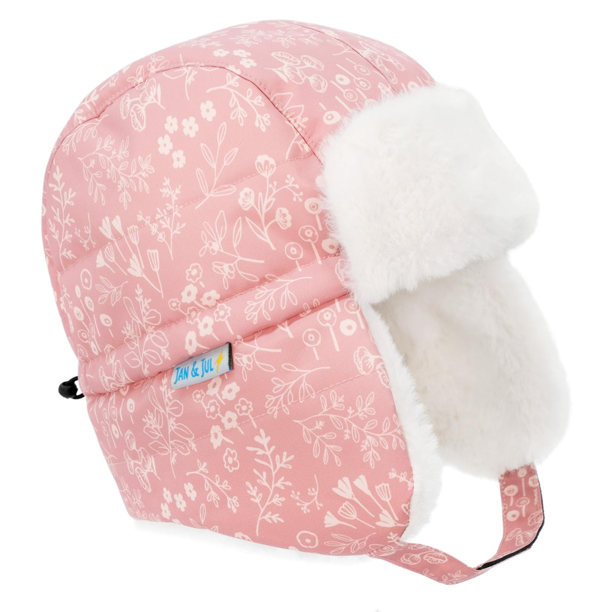 Jan & Jul Girls' Toasty-Dry Trapper Hat for Kids (Prairie Flowers, M) 🍁 All In One Marketplace Canada