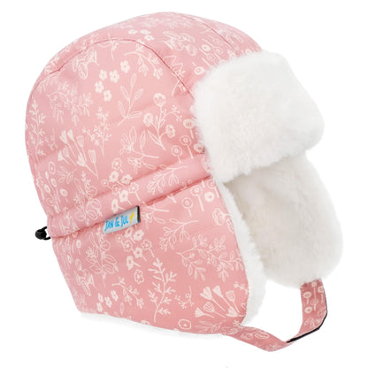 Jan & Jul Girls' Toasty-Dry Trapper Hat for Kids (Prairie Flowers, M) 🍁 All In One Marketplace Canada