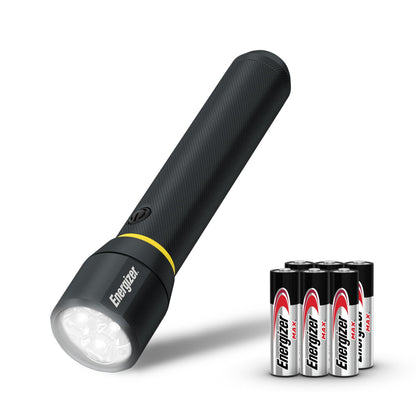 ENERGIZER LED Flashlight Vision PRO, Ultra Bright 1000+ Lumens, IPX4 Water Resistant, Aircraft-Grade Aluminum LED Light, Rugged Metal Flash Light for Outdoors, Emergency Power Outage, Black Energizer
