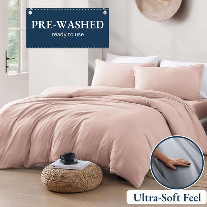 Queen Duvet Cover, Pre-Washed Soft Microfiber 3 Piece Set - Sepia Rose 🍁 All In One Marketplace Canada
