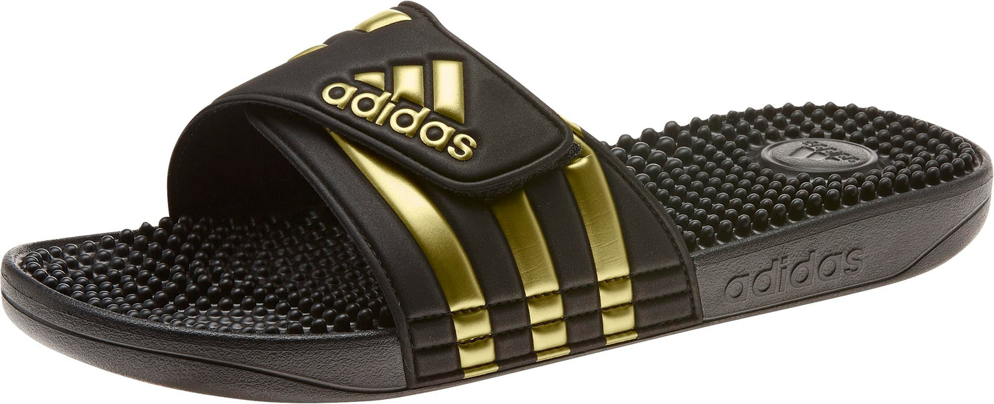 adidas Unisex-Adult Adissage, Core Black/Gold Metallic/Core Black, 9 🍁 All In One Marketplace Canada