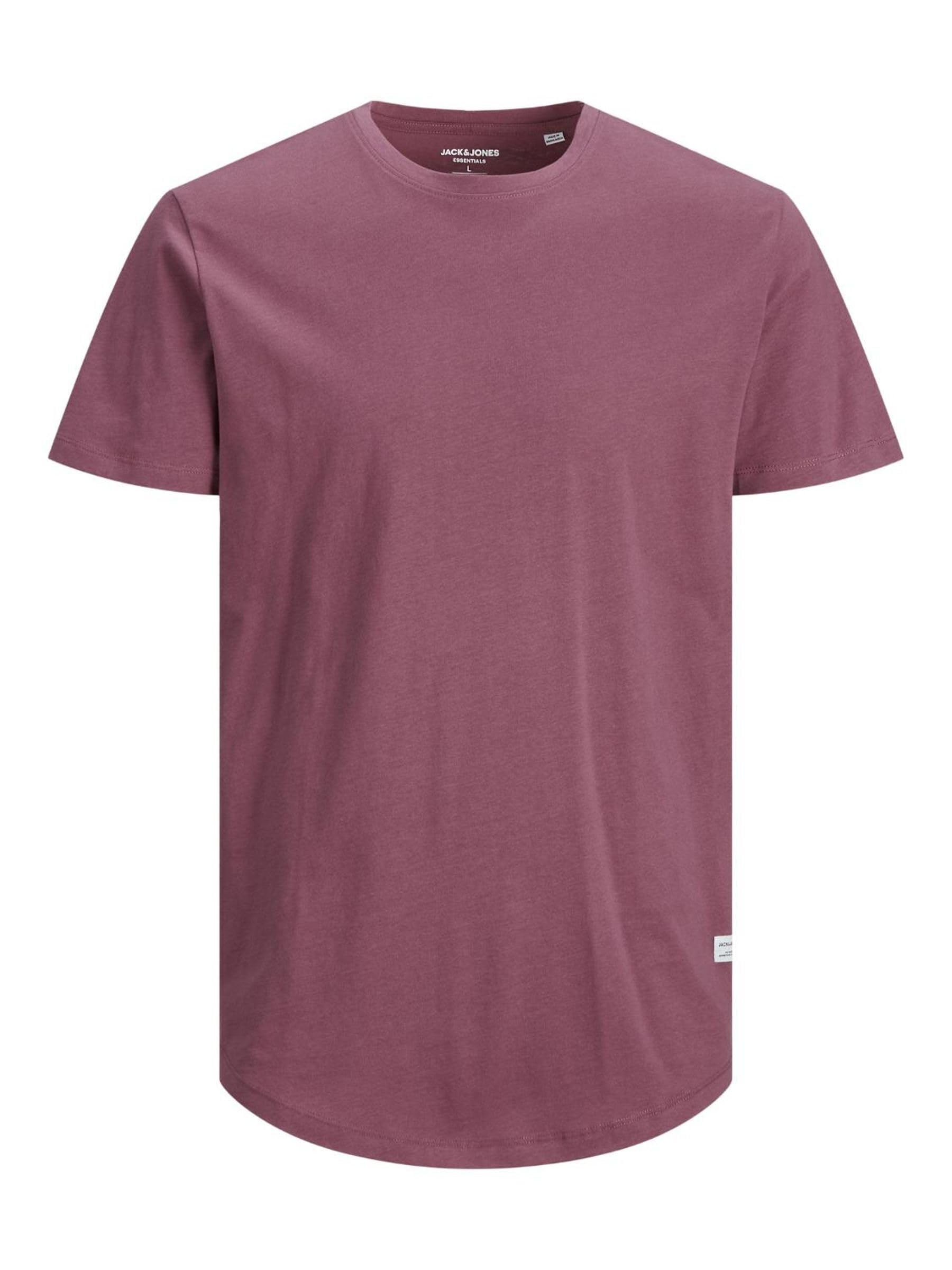 JACK & JONES Men's Long Line Fit T-Shirt JJENOA TEE SS Crew Neck NOOS White Medium JACK & JONES