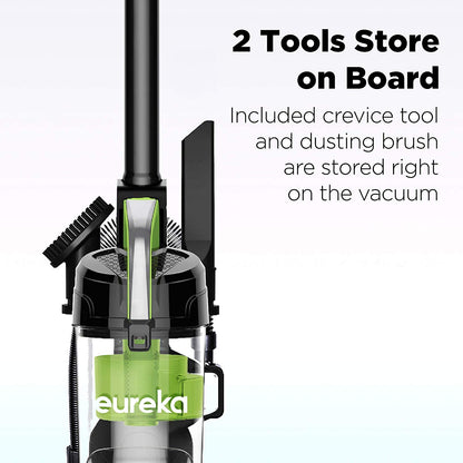Eureka Powerful Bagless Upright Vacuum Cleaners Compact for Home Pets, Airspeed Ultra Lightweight Household Vacuum Cleaner for Carpet and Hard Floor, NEU100C, Lime Green EUREKA