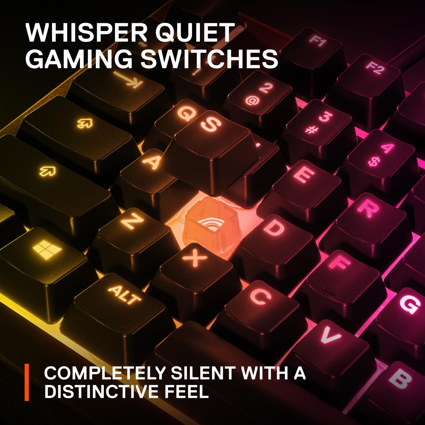 SteelSeries Apex 3 TKL RGB Gaming Keyboard – Tenkeyless Compact Form Factor - 8-Zone RGB Illumination – IP32 Water & Dust Resistant – Whisper Quiet Gaming Switch – Gaming Grade Anti-Ghosting, Black