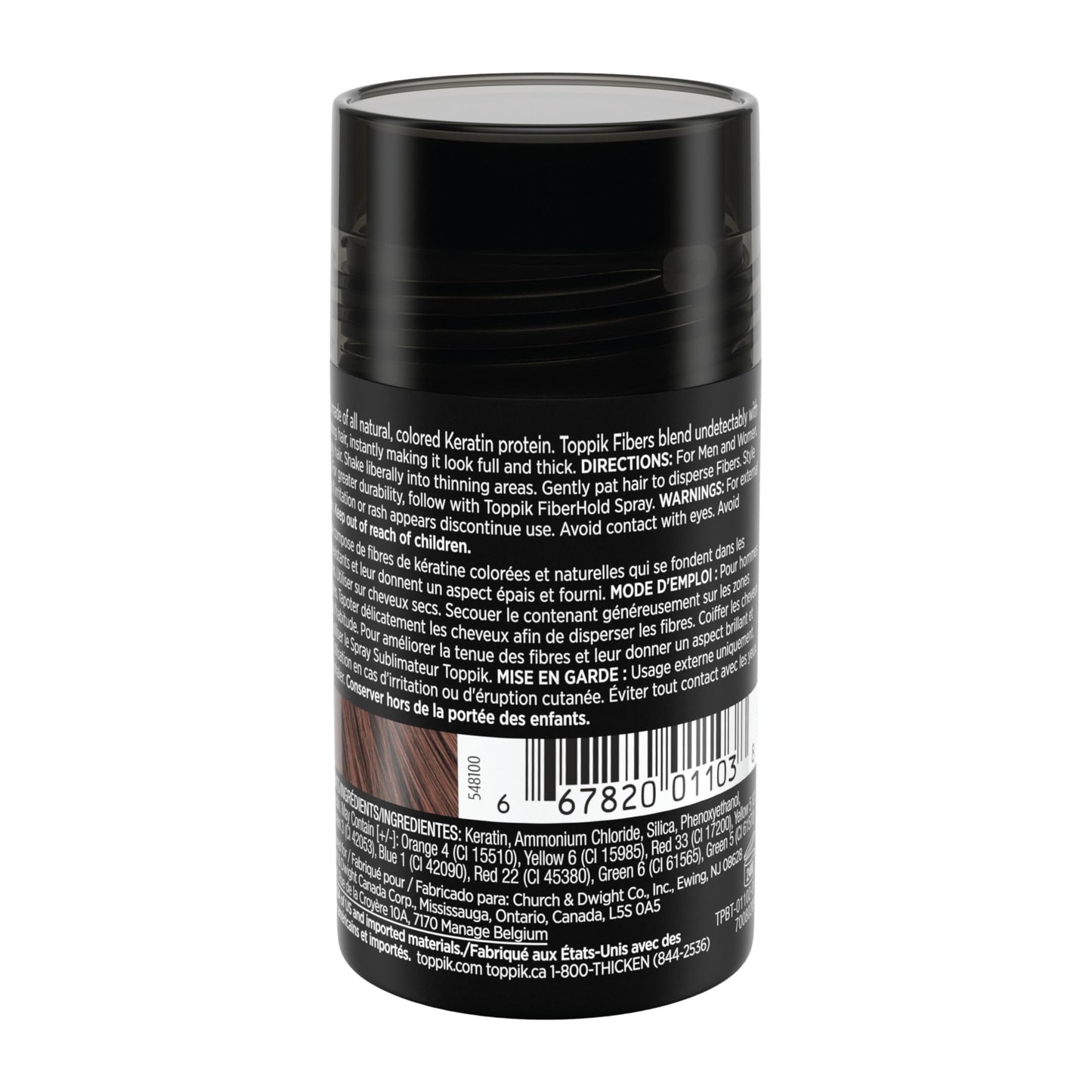 TOPPIK Hair Building Fibers,12 g, Fill In Fine or Thinning Hair, Instantly Thicker Looking, Multiple Shades for Men & Women