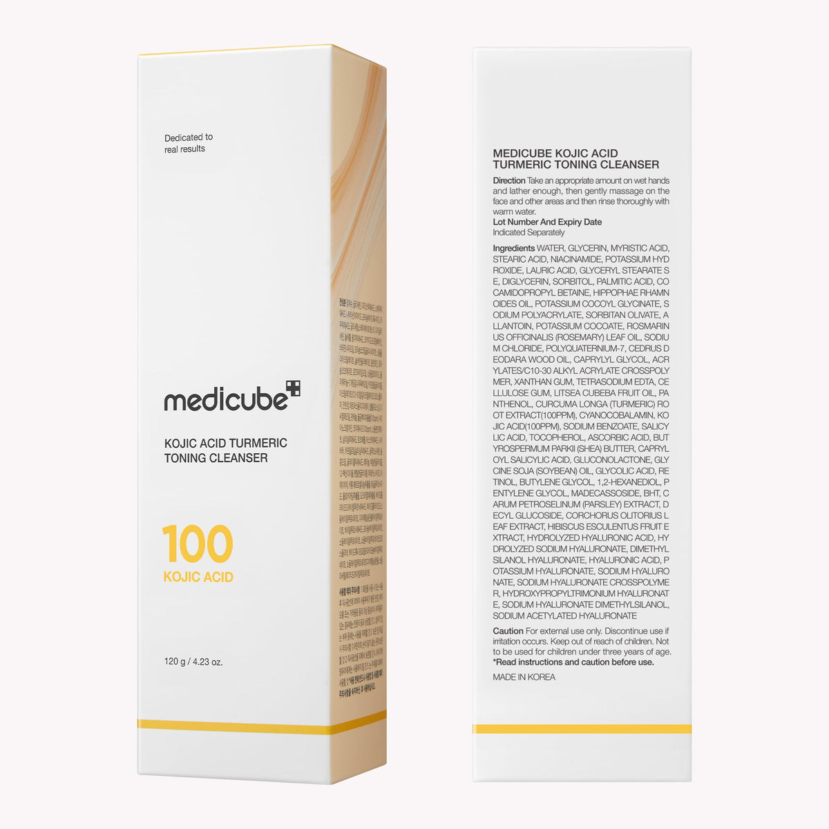Medicube Kojic Acid Turmeric Toning Cleanser for Women - 4.23 oz