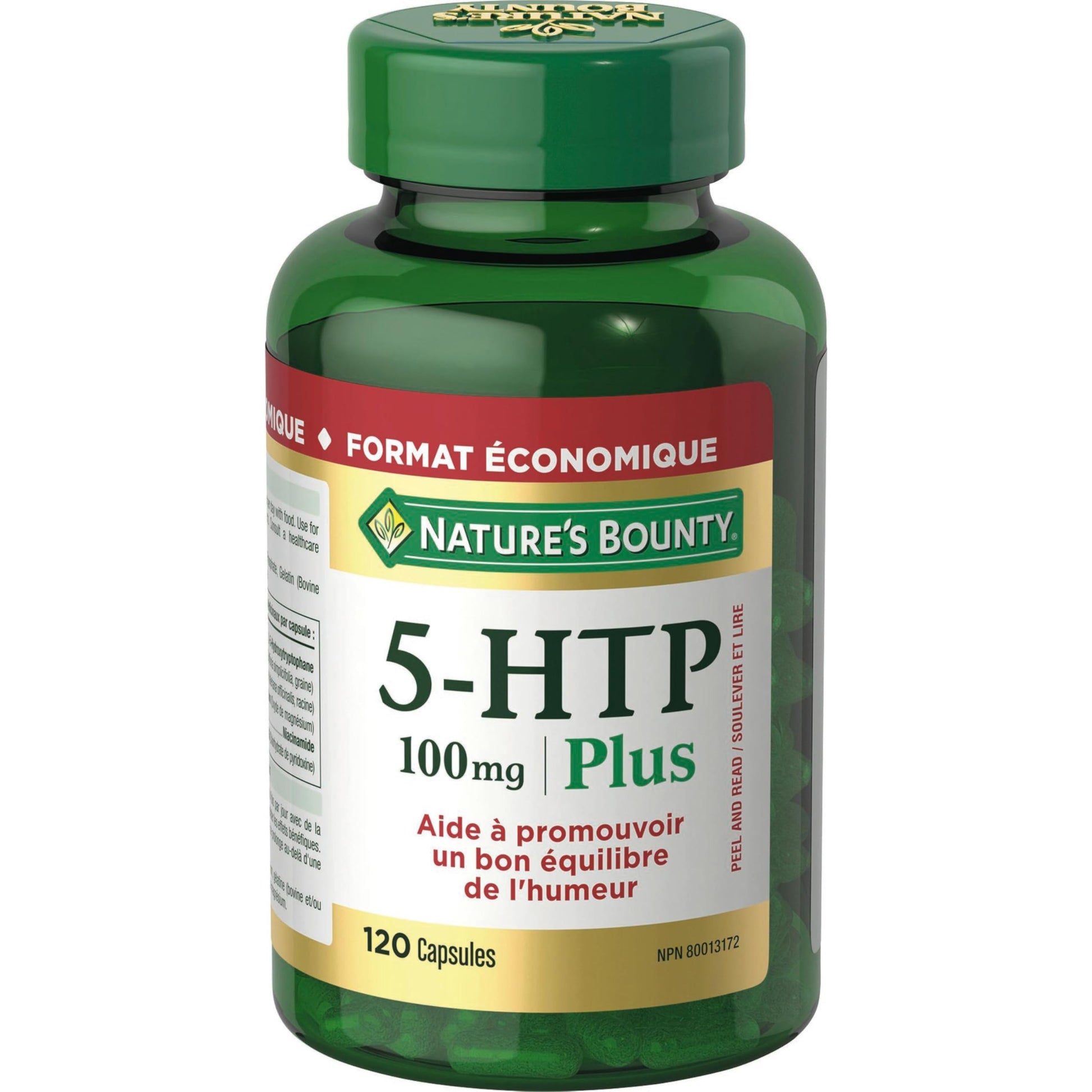 NATURE'S BOUNTY 5-HTP 100 mg Plus, Helps Promote Healthy Mood Balance, 51.8 g - Available at All In One Marketplace Canada