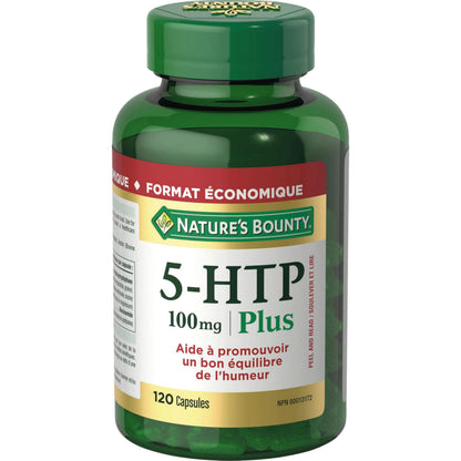 NATURE'S BOUNTY 5-HTP 100 mg Plus, Helps Promote Healthy Mood Balance, 51.8 g - Available at All In One Marketplace Canada