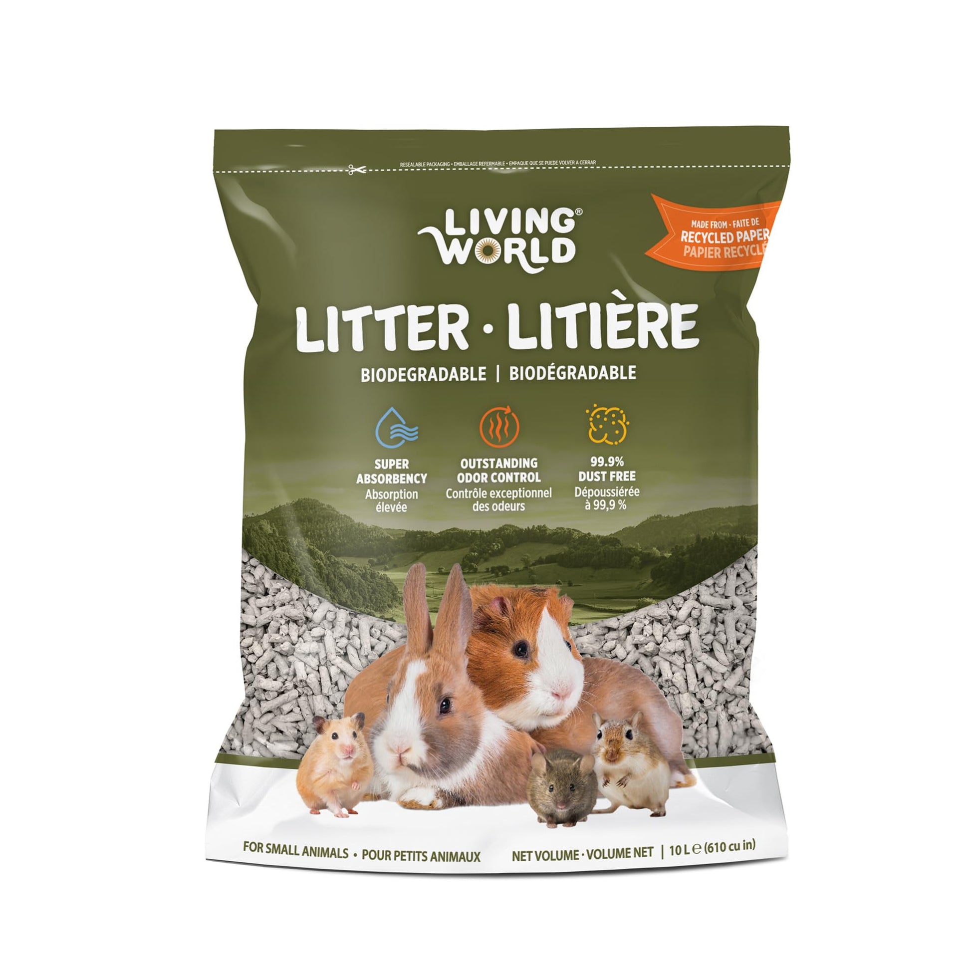 Living World Biodegradable Small Animal Litter, 10 L (610 cu in) Living World