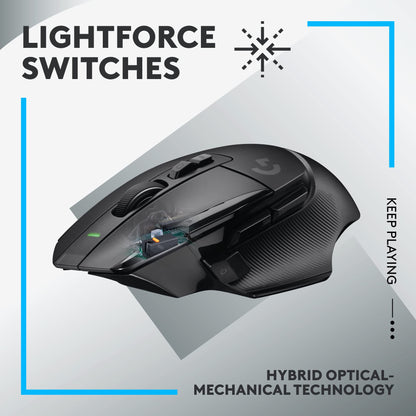 Logitech G502 X Lightspeed Wireless Gaming Mouse - Black