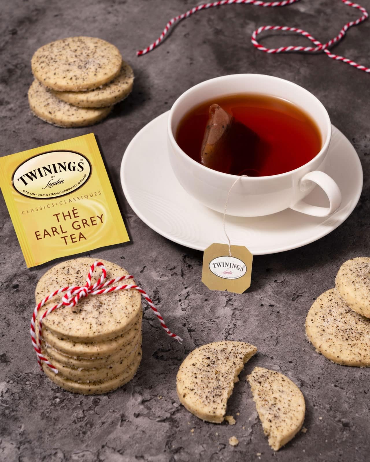 Twinings Decaf Earl Grey Individually Wrapped Teabags, Naturally Caffeine-Free, Black Tea Enhanced with Bergamot Citrus, 20 Count (Pack of 6), Enjoy Hot or Iced