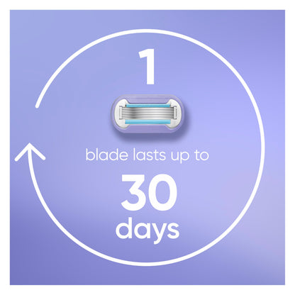 Gillette Razor for Women, Venus Razors Extra Smooth Contour, 5-Blade Cartridges, 1 Handle + 4 Refills + Pivoting Head + Shower Holder - Available at All In One Marketplace Canada