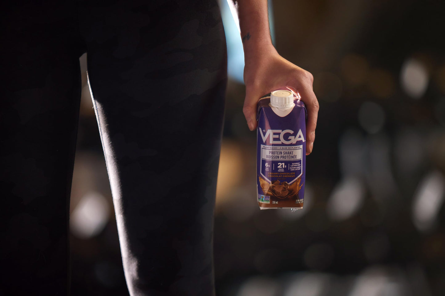 Vega Creamy Chocolate Plant-Based Protein Shake (12 x 330ml) – 21g Pea & Soy Protein, Ready to Drink, Vegan, Gluten-Free, Lactose-Free