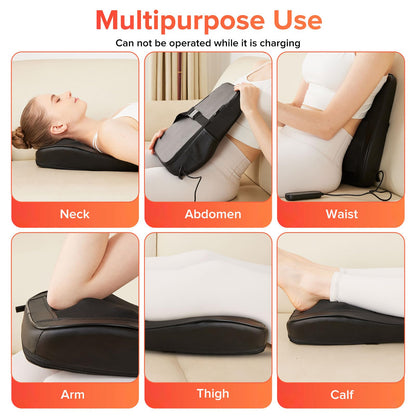 Cordless Back Massager,Back and Neck Massager with Heat Shiatsu Neck and Shoulder Massage for Whole Body Deep Tissue Kneading Massage Pillow Mother's Gifts for Women Men Mom Dad Christmas 🍁 All In One Marketplace Canada