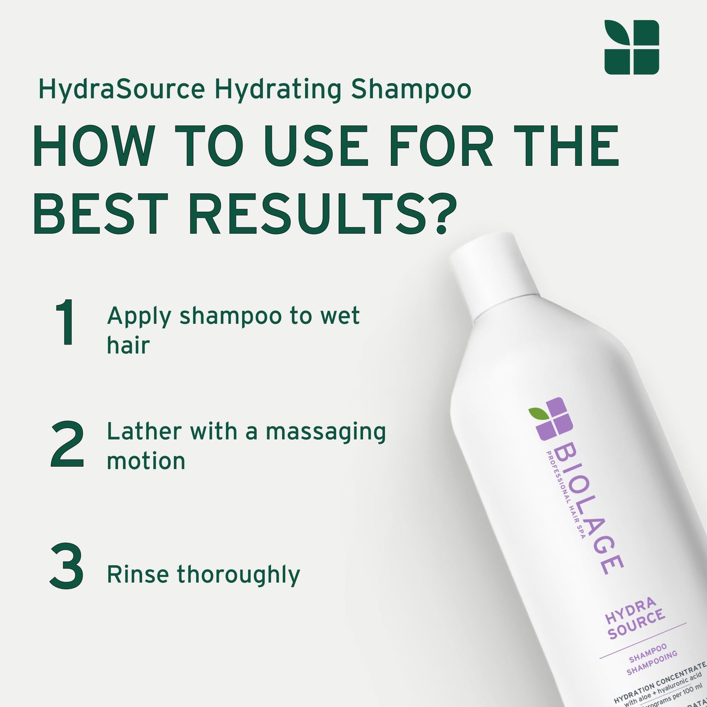 Biolage HydraSource Hydrating Shampoo for Dry Hair BIOLAGE