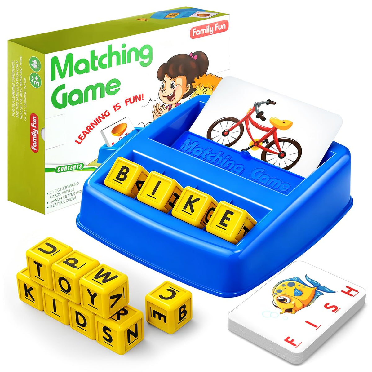 HahaGift Educational Toys for 3-5 Year Old Boy Girl Gifts, Matching Letter Learning Games Activities, Ideal Christmas Birthday Gift for Toddler Kids Age 3 4 5 6 7 Year Olds Boys Girls 🍁 All In One Marketplace Canada