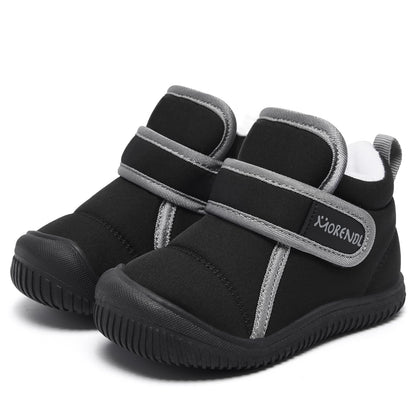 MORENDL Baby Winter Snow Boots for Infant Boys Girls Toddler Water-Resistant First Walker Shoes Warm Lining Soft Sole Anti-Slip Outdoor Booties Black Size 7 🍁 All In One Marketplace Canada