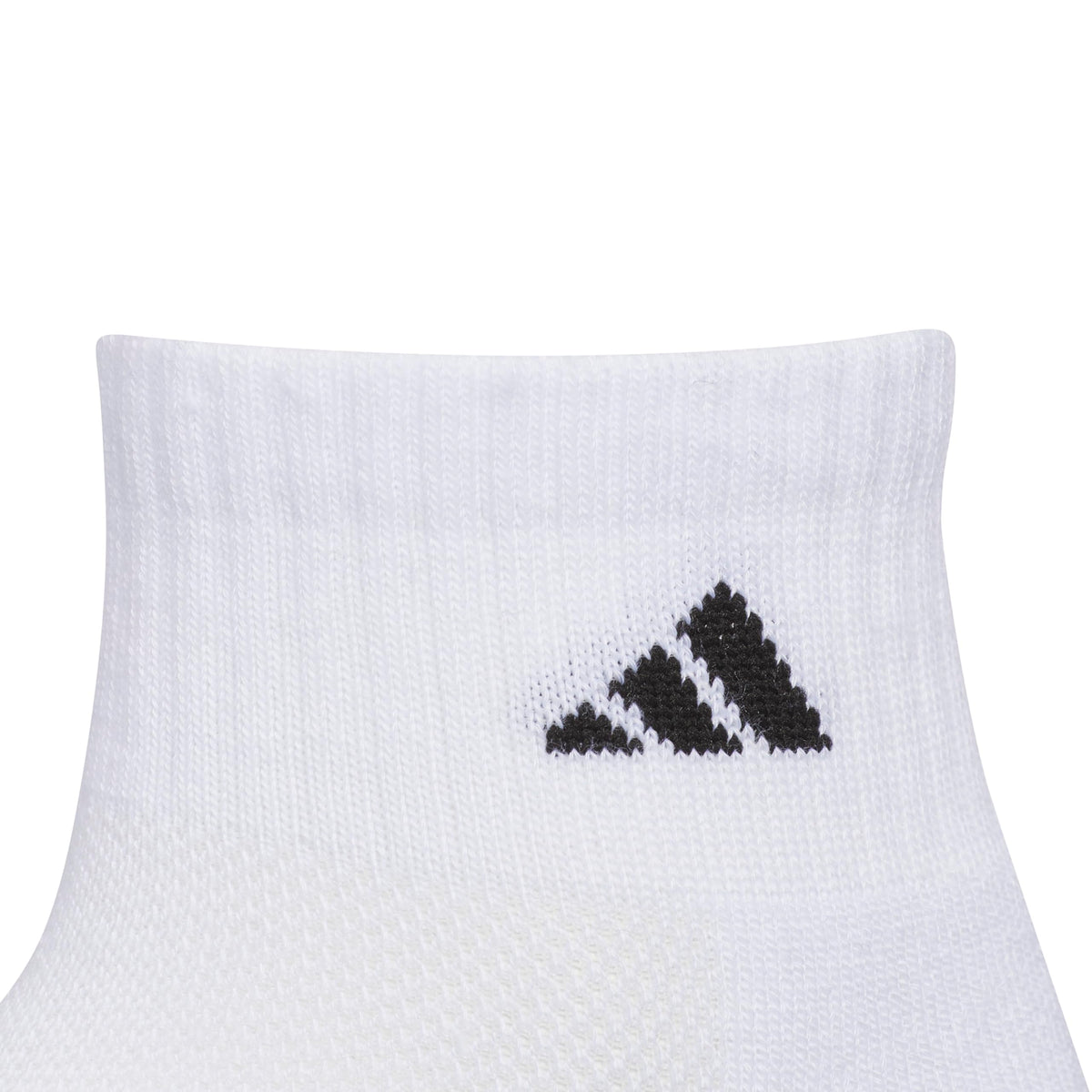 adidas Unisex-Kids Athletic Cushioned 6-Pack Quarter Socks, White/Grey/Black, Medium