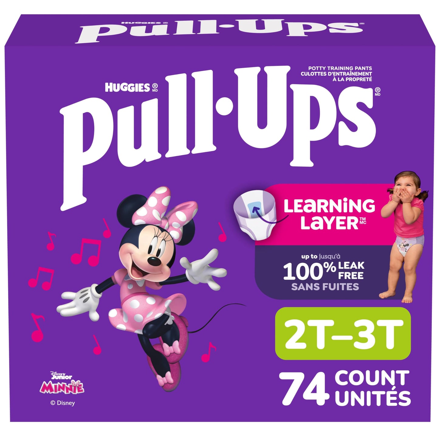 Pull-Ups Girls Potty Training Underwear, Easy Open Training Pants 2T-3T, Pull-Ups Learning Designs for Toddlers, 74ct, Giga Pack 🍁 All In One Marketplace Canada