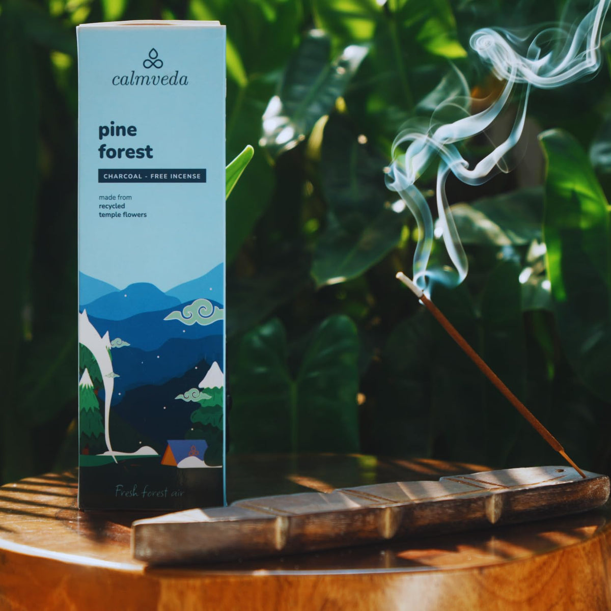 CALMVEDA Pinon Pine Incense Sticks - (80+ Pine Scented Sticks for Christmas Tree) Charcoal Free Natural Incense Non Toxic | Aroma of Fresh Needles & Woody Bark, Perfect Christmas Inscents 🍁 All In One Marketplace Canada