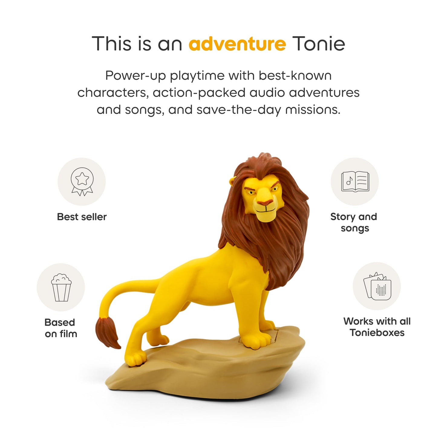 Tonies Simba Audio Toy Figurine from Disney's The Lion King - Available at All In One Marketplace Canada