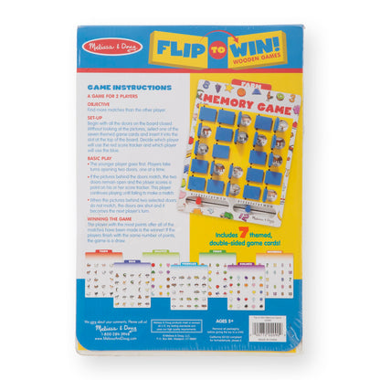 Melissa & Doug Flip-to-Win Portable Wooden Travel Memory Game 🍁 All In One Marketplace Canada