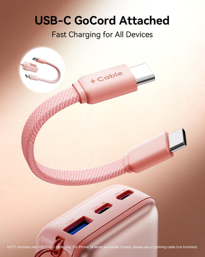 INIU Power Bank, Ultra Mini 10000mAh 45W Fast Charging Portable Charger