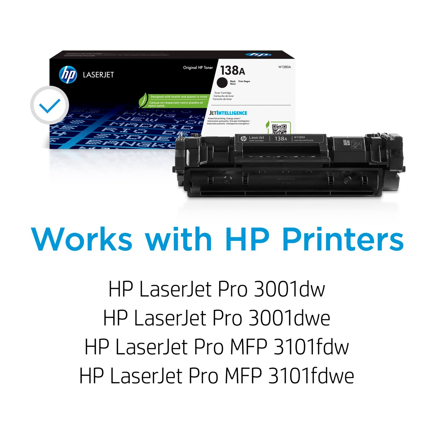 HP 138A LaserJet Toner Cartridge - Original Yield - Black HP