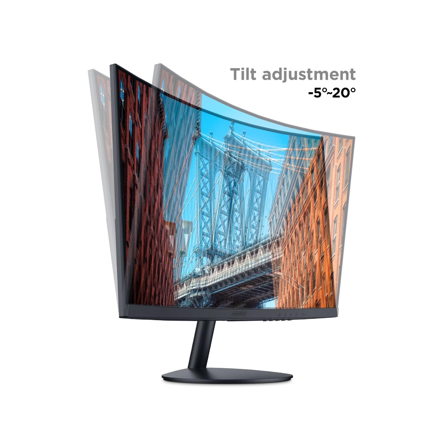 KOORUI 27-inch Curved Computer Monitor Full HD 1080P 144Hz Gaming Monitor KOORUI