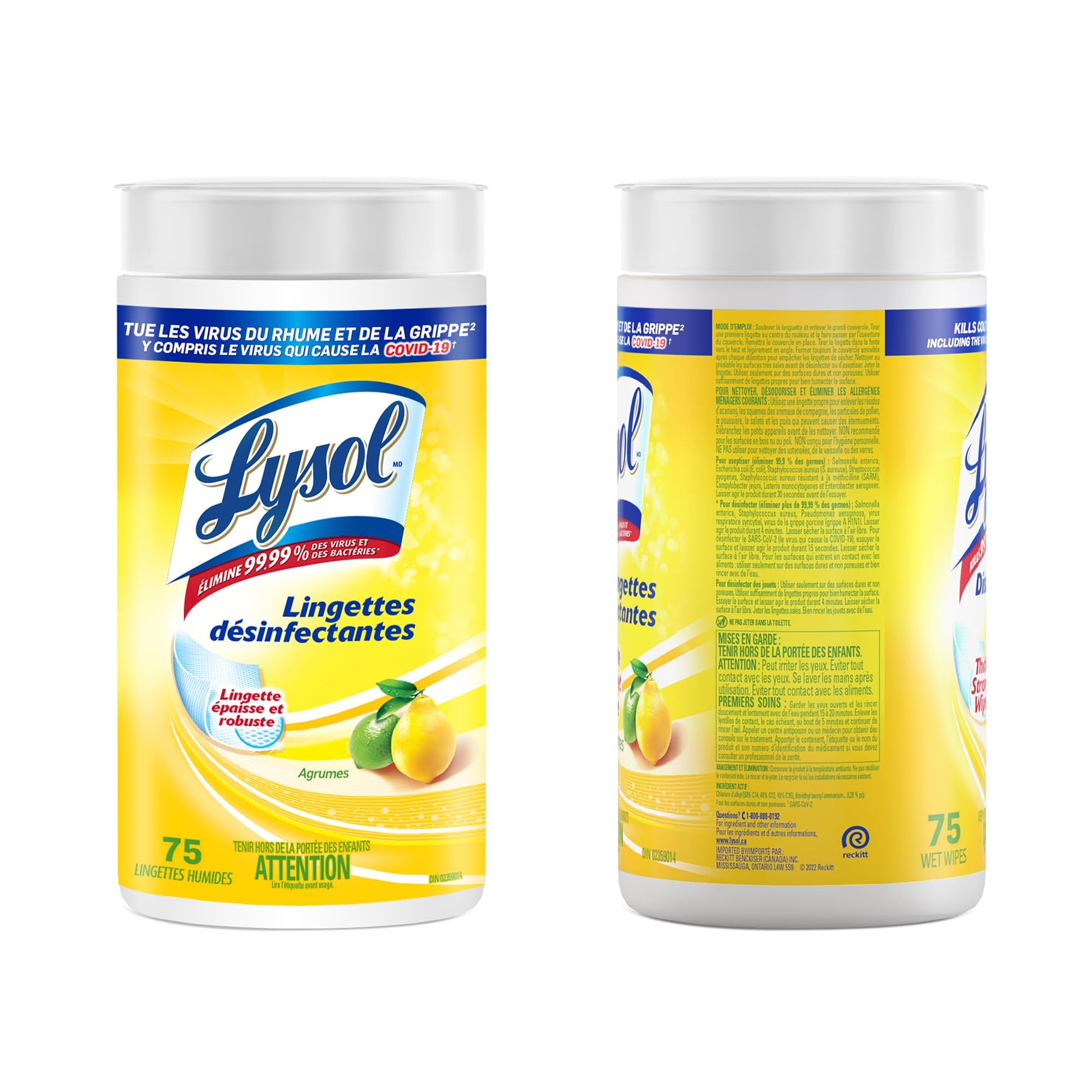 Lysol Thick Strong Disinfecting Wipes, 6 X 75 ct