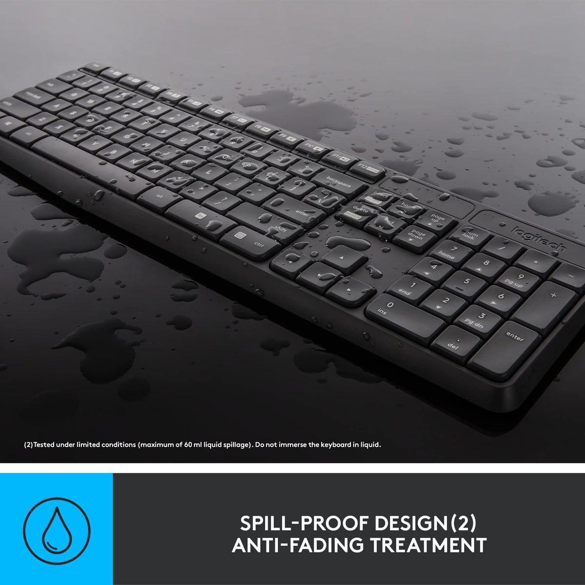 Logitech MK235 Full Size Wireless Keyboard and Mouse Combo