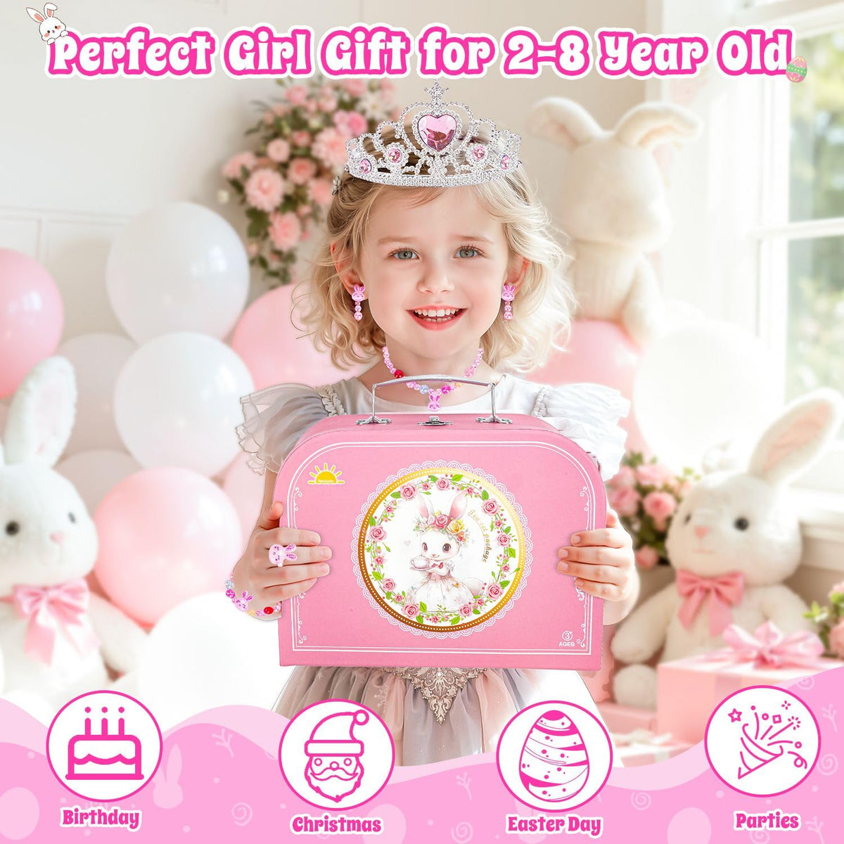 Hohosunlar Tea Party Set for Little Girls, Kids Tea Set for Toddler 3-5 6-8 🍁 All In One Marketplace Canada