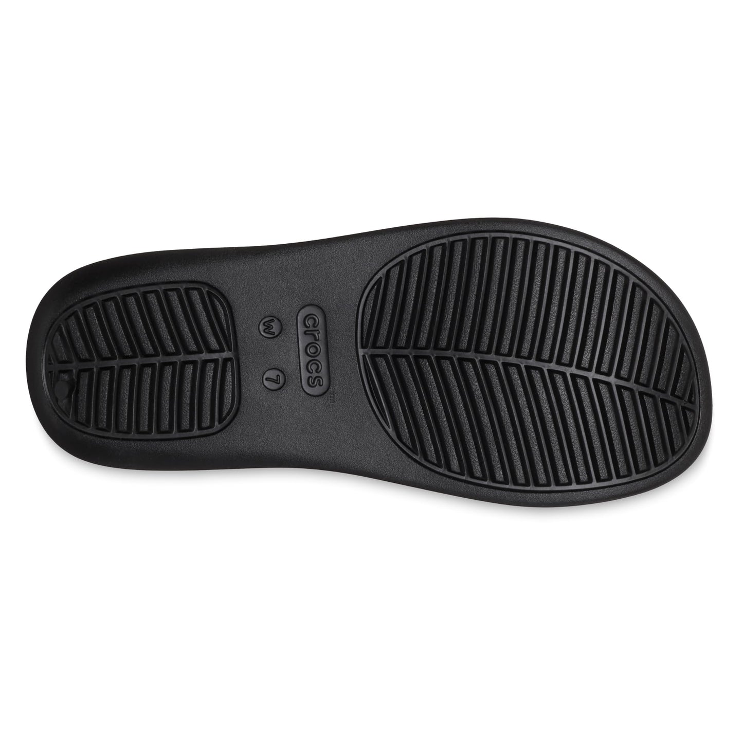 Crocs Women's Getaway Platform Flip Flops, Wedge Sandals for Women, Black, 7 Crocs