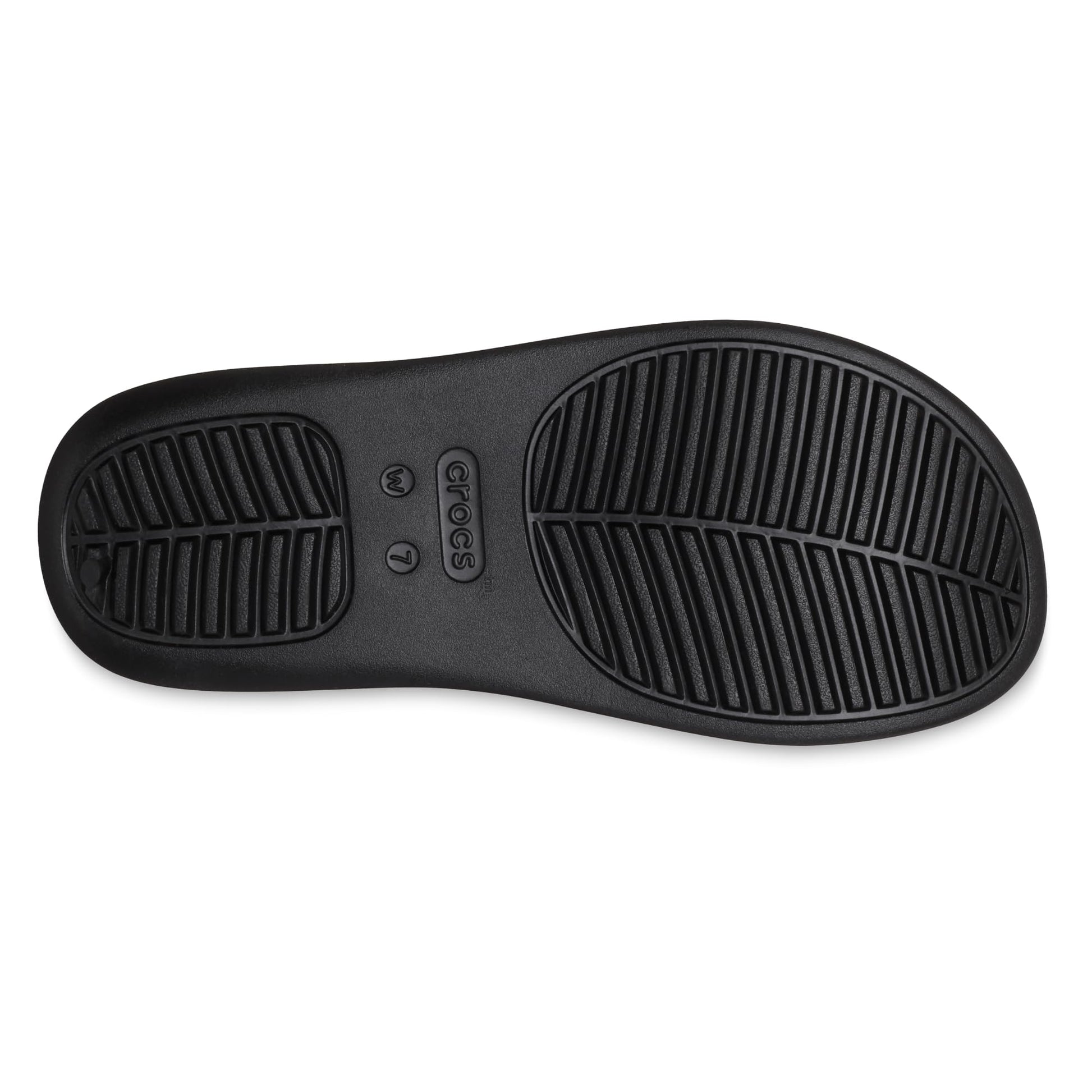 Crocs Women's Getaway Platform Flip Flops, Wedge Sandals for Women, Black, 7 Crocs