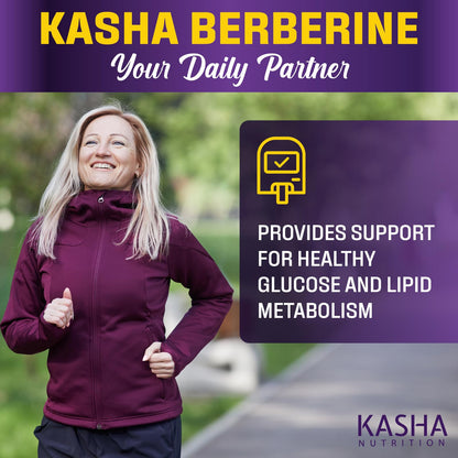 Maximum Strength Berberine Supplement 1000 mg Per Serving (500mg Per Capsule). Supports Healthy Glucose (Blood Sugar) and Lipid (Fats) Metabolism. Non-GMO, Vegan, Gluten-free. Bulk 120 Capsules. Proudly Canadian. Easy to Swallow. Kasha Nutrition - Available at All In One Marketplace Canada