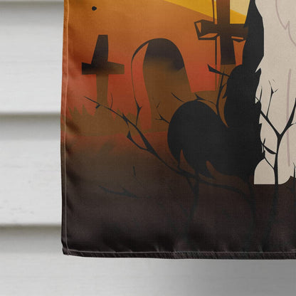 Caroline's Treasures BB4384CHF Halloween Border Collie Black White Canvas House Size Flag, Large, Multicolor