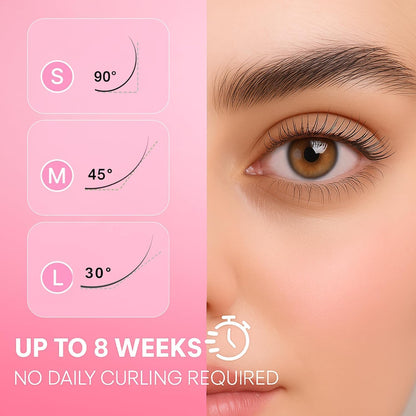 Korean Lash Lift Kit - 5 Sets At Home Eyelash Perm Kit with Upgraded Glue, Eyelash Lift, DIY Lash Perm Easy for Beginner & Professional, Semi Permanent Perming Wave Suitable For Salon & Home (Blue) - Available at All In One Marketplace Canada