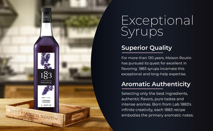 1883 Lavender Syrup, 1L Glass 1883 MAISON ROUTIN