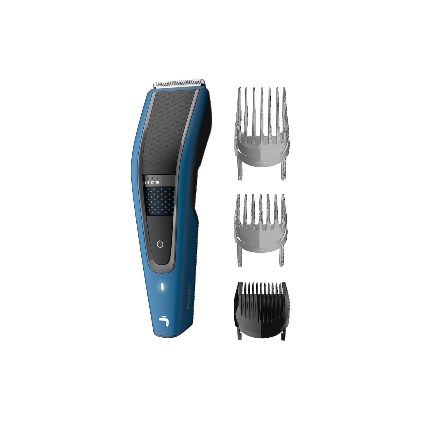Philips Hair Clipper Series 5000, Washable Hair Clipper with DualCut Technology & 3 accessories, HC5612/15 PHILIPS