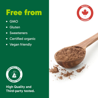Organika Organic Maca and Cacao Powder- Gelatinized for Easy Absorption, Adaptogenic- 200g