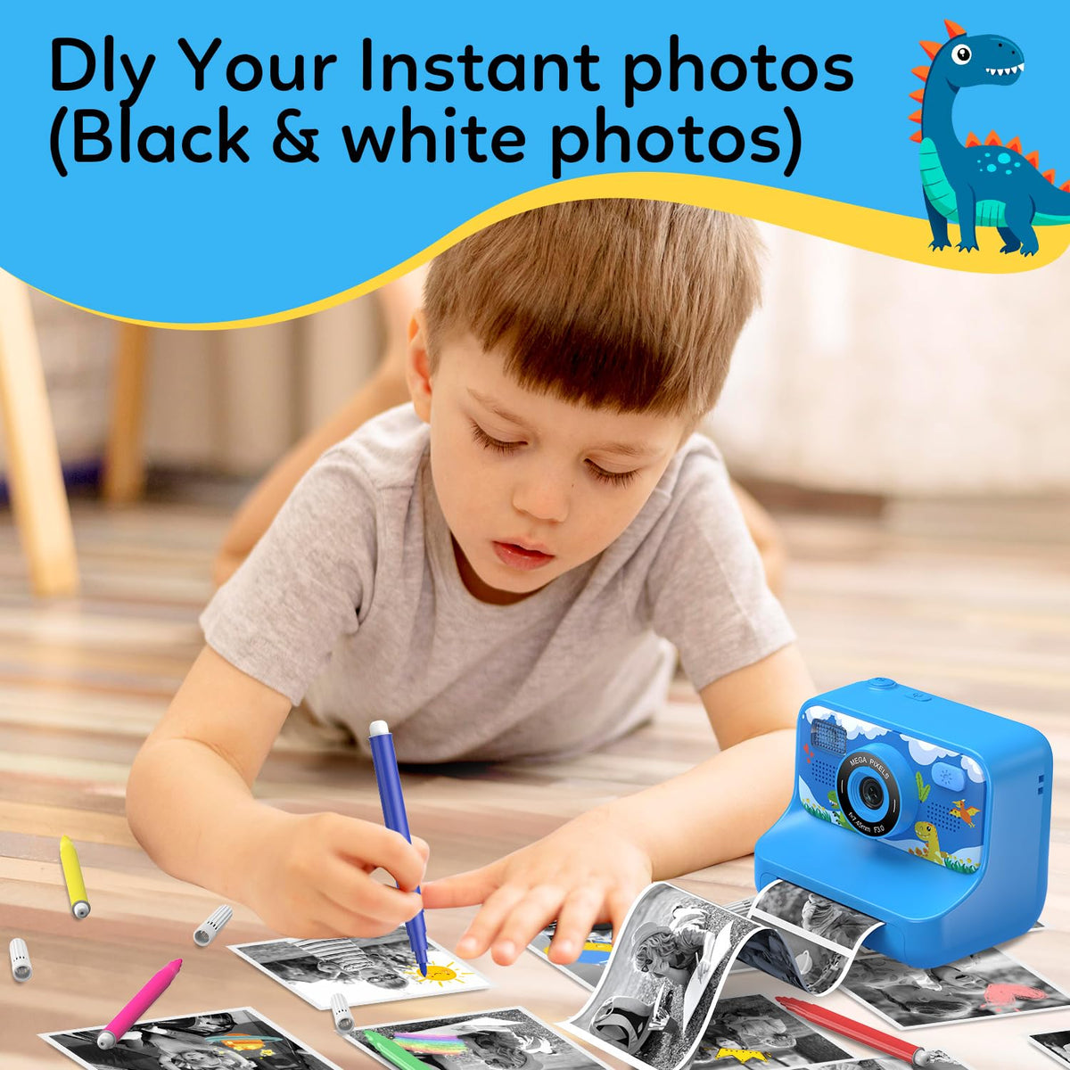 Kids Printing Camera for 3-12 Girls Boys Toddler Christmas Birthday Gifts 🍁 All In One Marketplace Canada