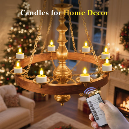 SoulBay Rechargeable Tea Lights Candles with Remote Timer & Charging Base 🍁 All In One Marketplace Canada