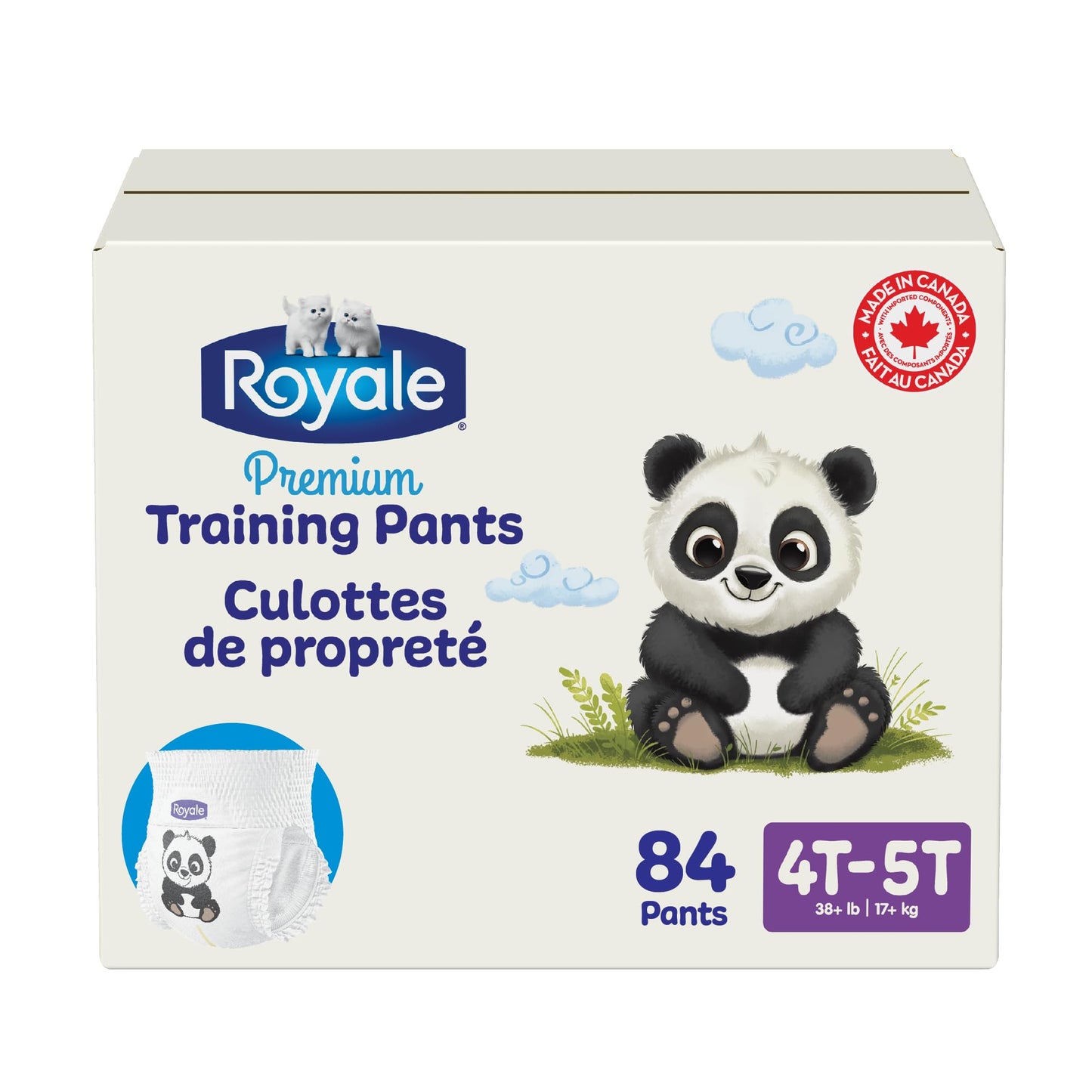 Royale Premium Training Pants, Size X-Large, 4T-5T (38 to 50 lbs), 84 Count, Disposable Training Pants (Packaging may vary) 🍁 All In One Marketplace Canada