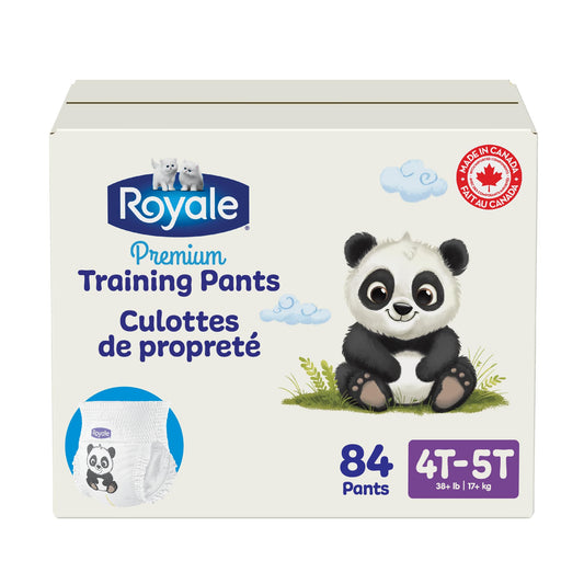 Royale Premium Training Pants, Size X-Large, 4T-5T (38 to 50 lbs), 84 Count, Disposable Training Pants (Packaging may vary) 🍁 All In One Marketplace Canada Royale