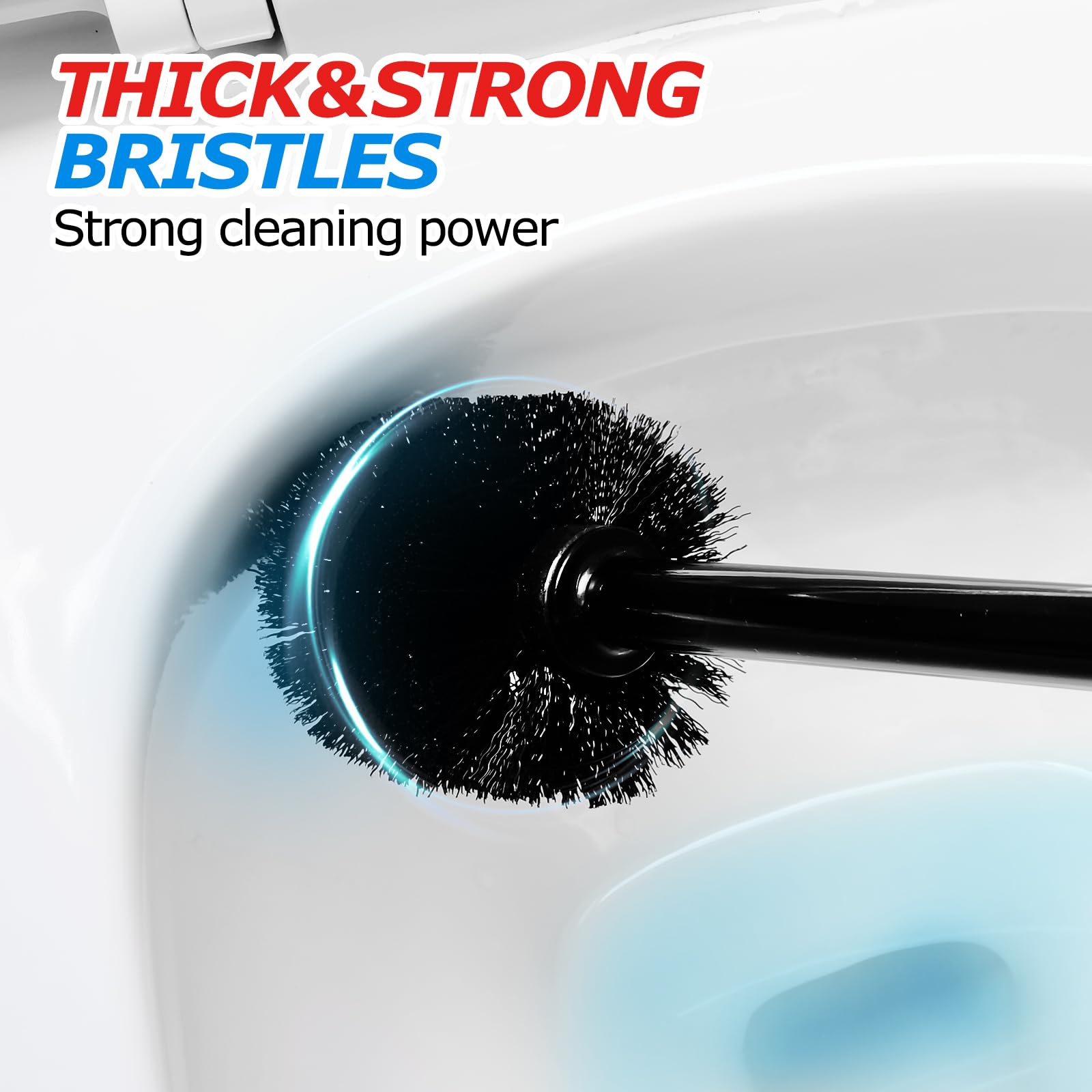 FORASTO 2 in 1 Toilet Brush and Plunger Set, Extended Handle, Bathroom Cleaning Tools, Toilet Bowl Brush and Plungers Combo, Bathroom Cleaning Supplies, Charcoal - Available at All In One Marketplace Canada