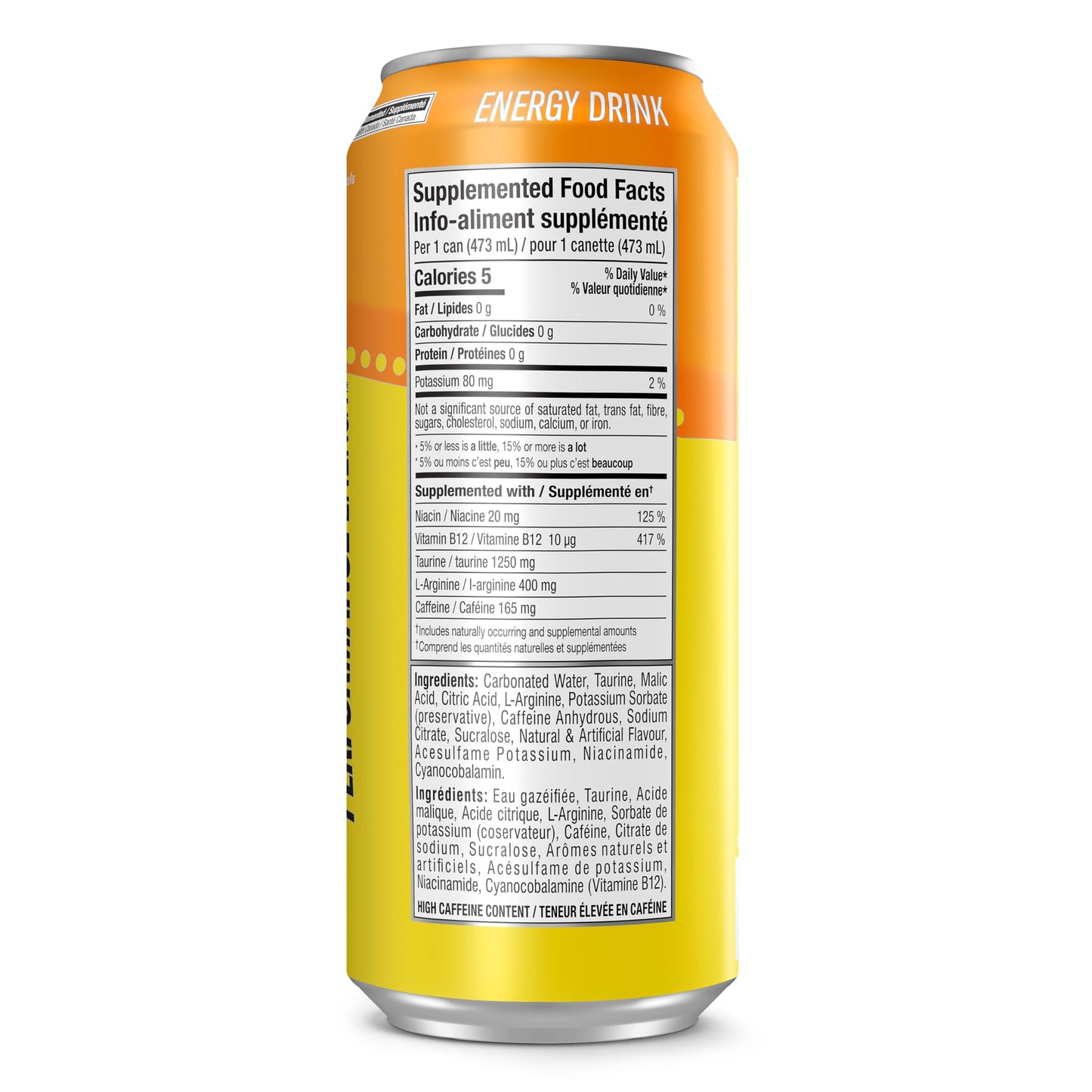Cellucor C4 Performance Energy Drink, Creamsicle, Carbonated Sugar Free Drink with no Artificial Colours or Dyes, 473mL, 12 count