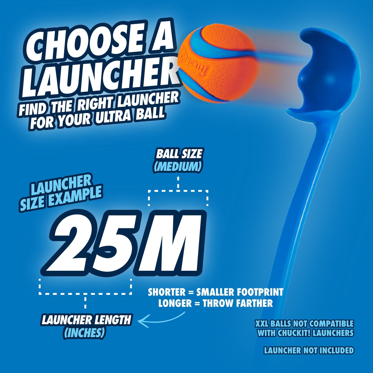 Chuckit! Fetch Ball Medley, Medium, Dog Ball, 3 Pack, Ultra, Fetch and Rugged Balls Included